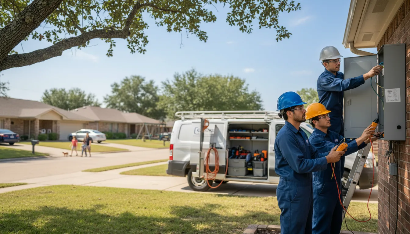 Certified electrician providing emergency electrical services in Elkins, AR
